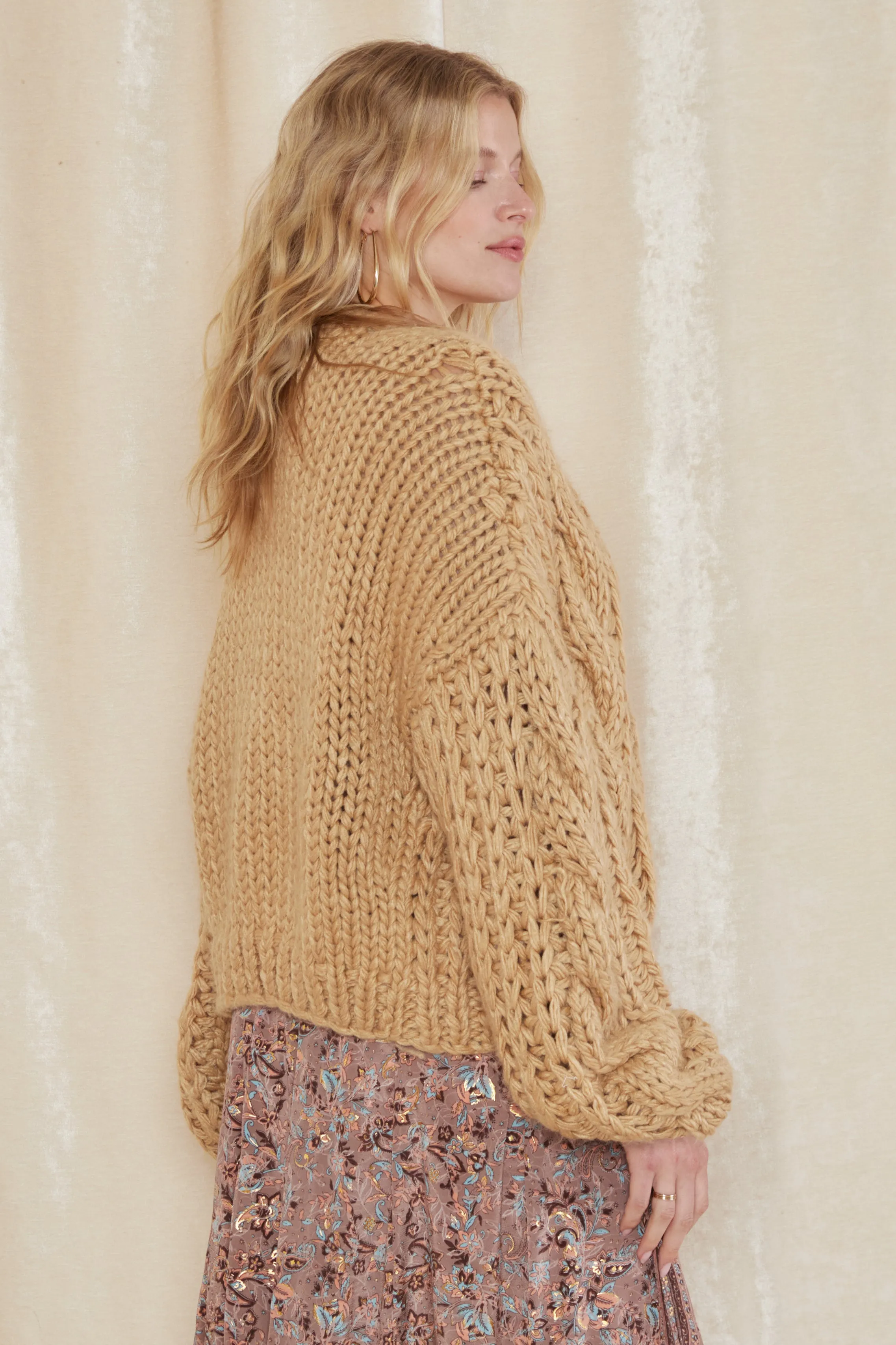 Alaska Cable Knit Cardigan