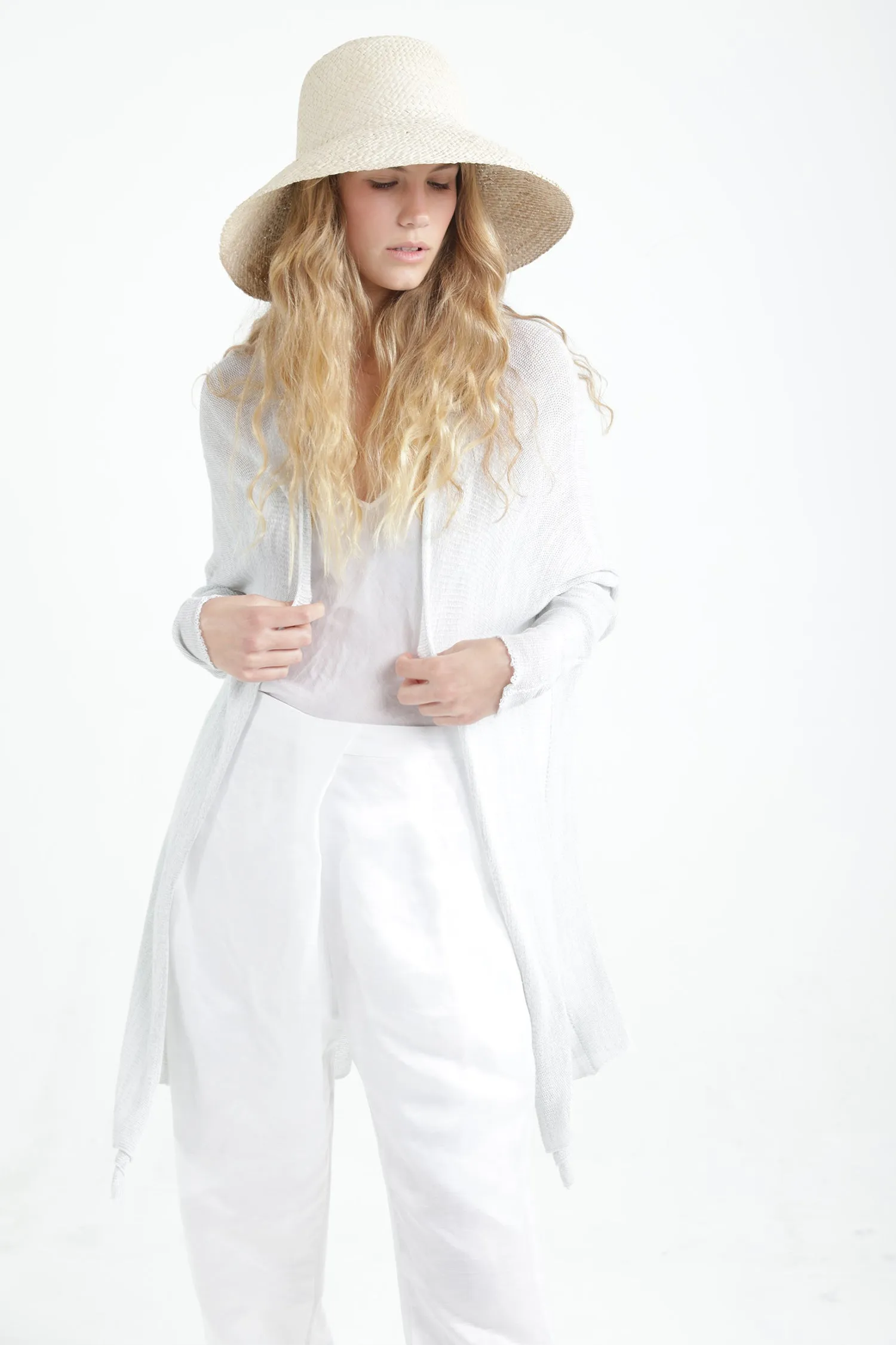 Broken White Meza Bamboo Cardigan
