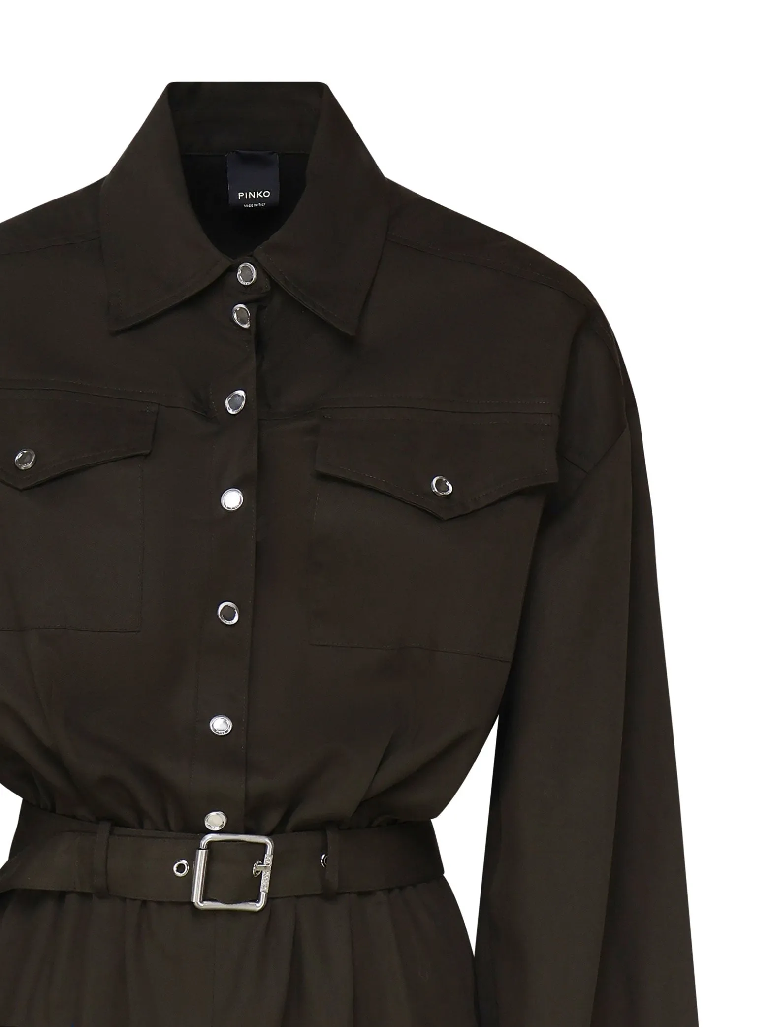 Greish Green Lyocell Chemisier Dress