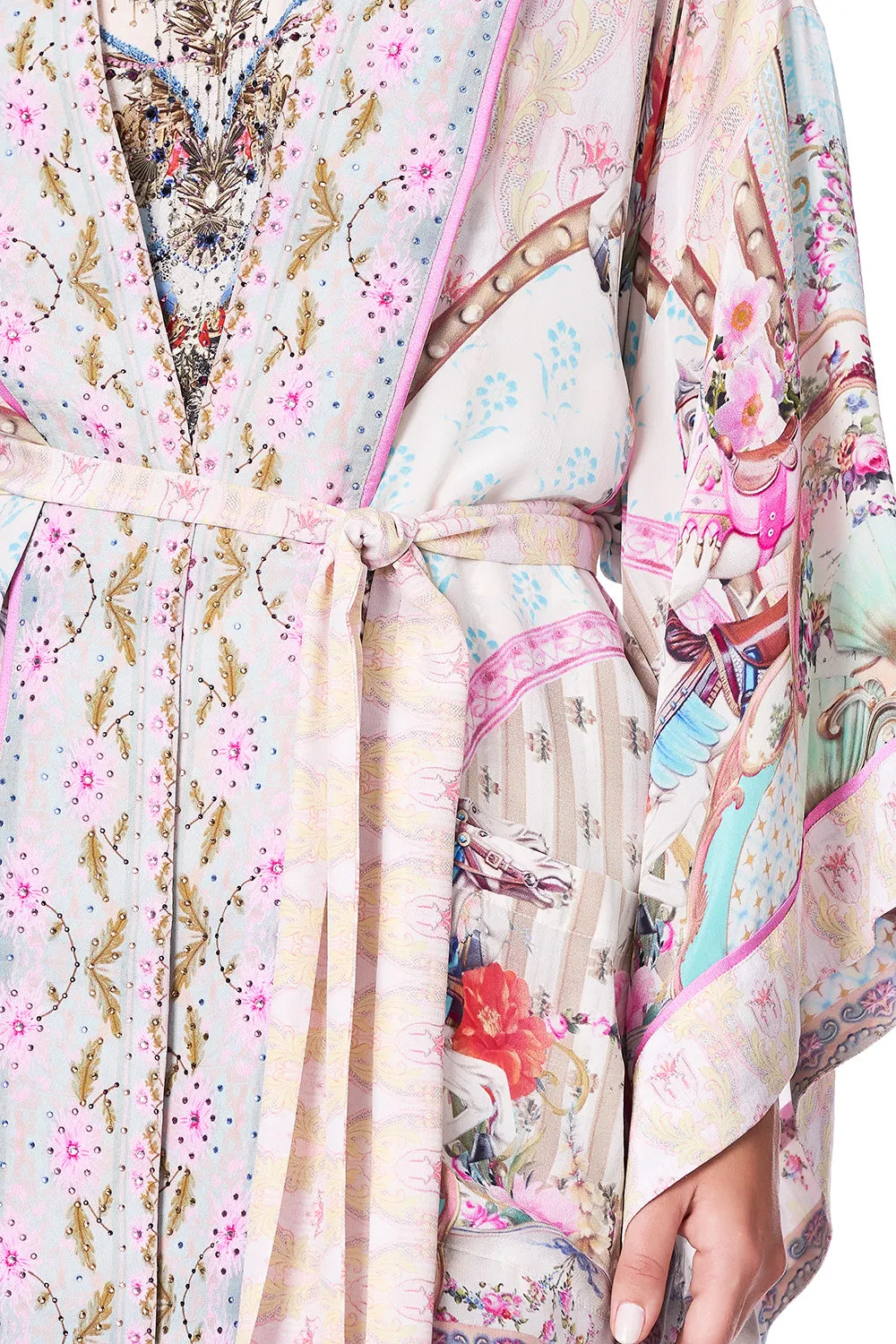 KIMONO WITH TIE BELT CAROUSEL MADEMOISELLE