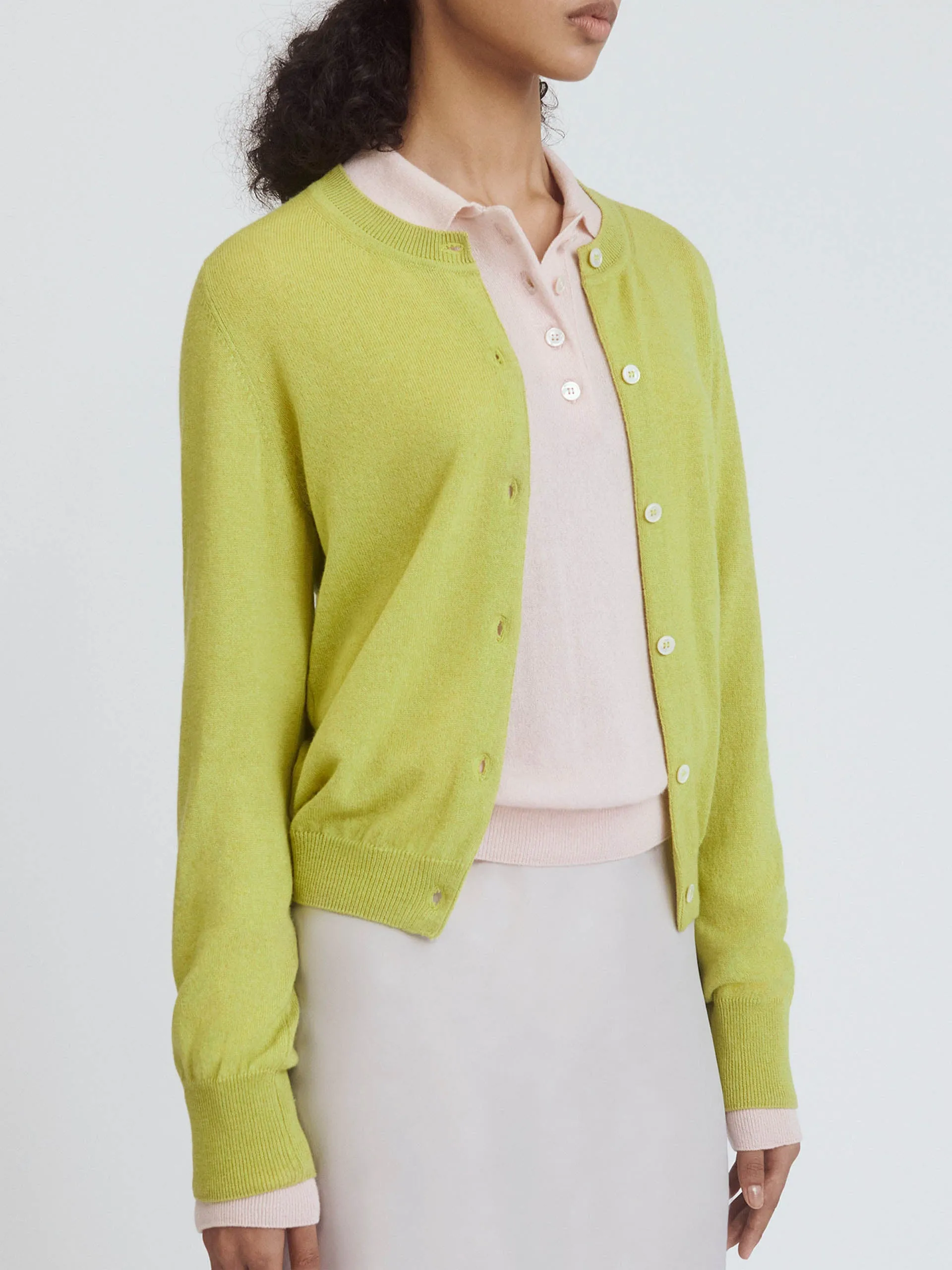 Lime Enya cashmere cardigan