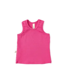 rib knit tank top CO - punch