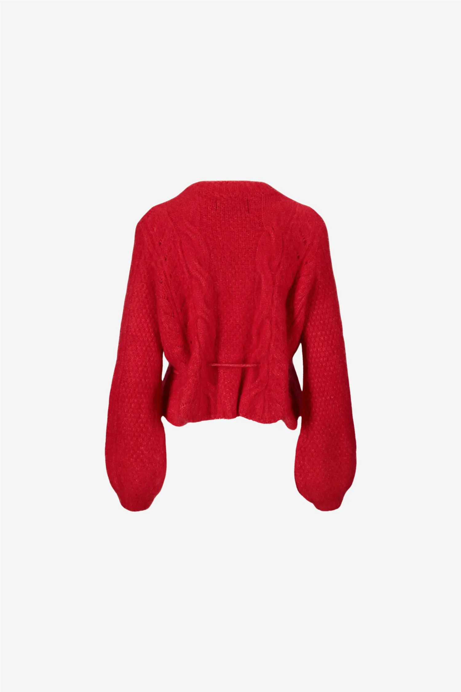 Sophia chunky cardigan Bright red