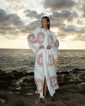 Sun Goddess Natural Kimono Robe